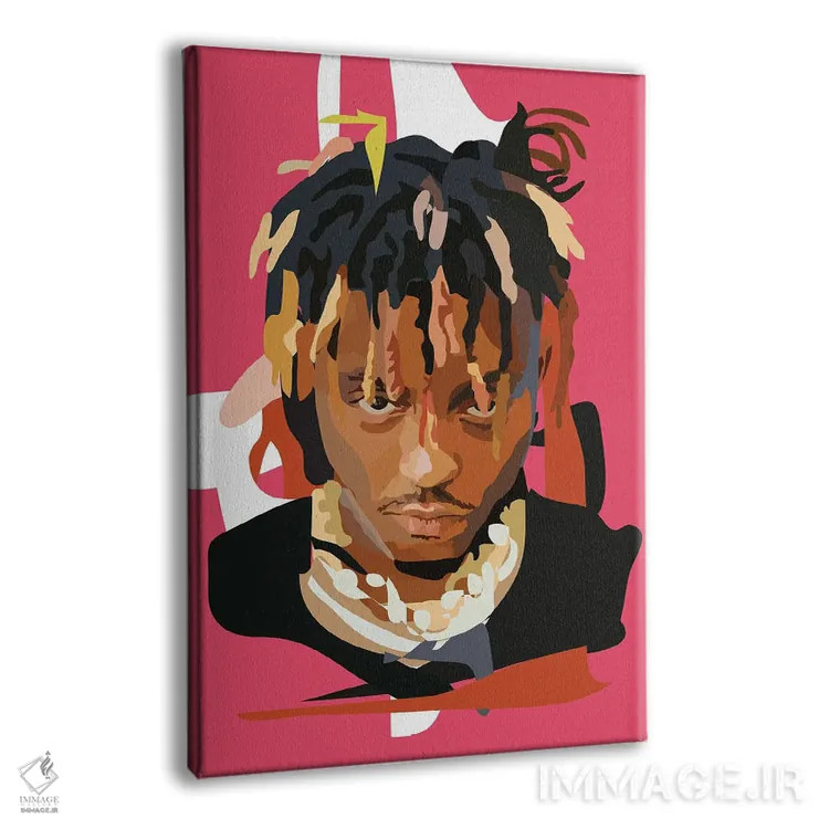 تابلو جوس ورلد (رپر آمریکایی) اثر آنا مککی - نمای پرسپکتیو محصول