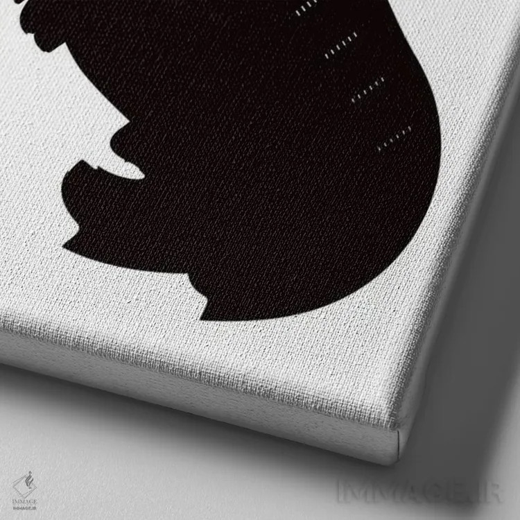 تابلو بیانسه (خواننده آمریکایی) اثر آنا مککی - نمای نزدیک بافت بوم