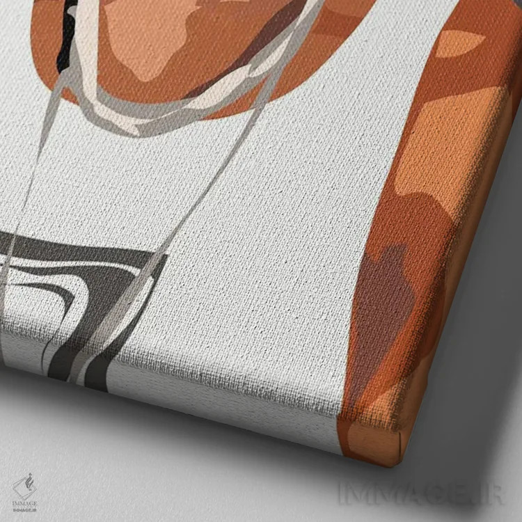 تابلو دیامایکس (رپر آمریکایی) اثر آنا مککی - نمای نزدیک بافت بوم