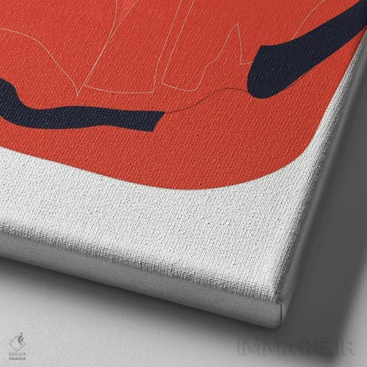 تابلو لیل یاچی (رپر آمریکایی) اثر آنا مککی - نمای نزدیک بافت بوم