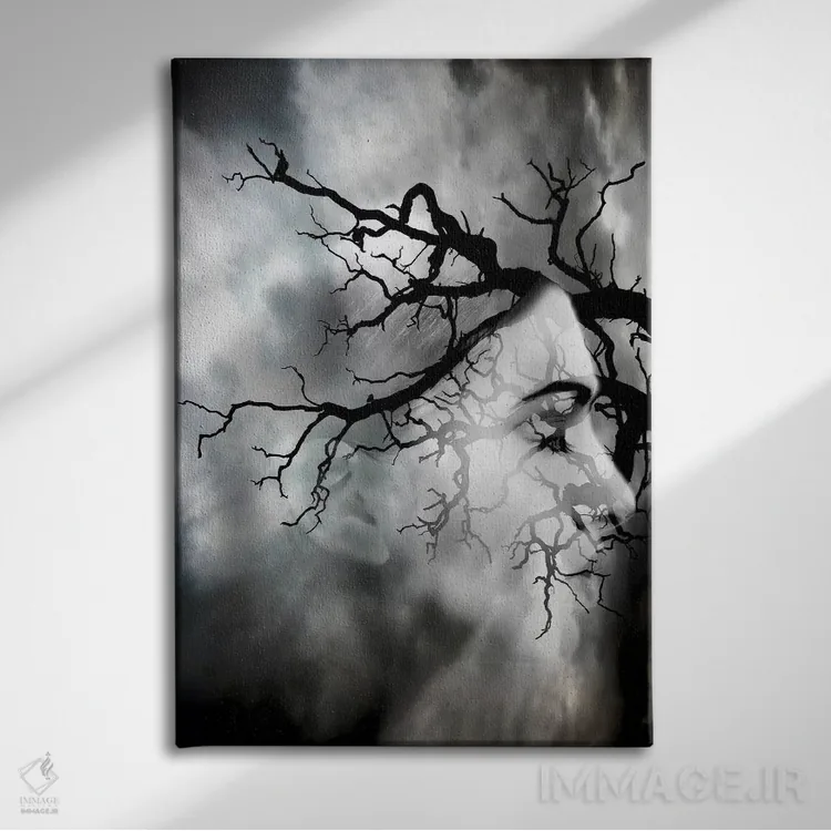 تابلو هوای بد اثر تاتیانا آمرِین - نمای روبهرو روی دیوار