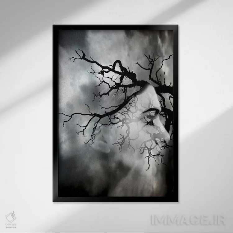 تابلو هوای بد اثر تاتیانا آمرِین - نمای قابدار مشکی