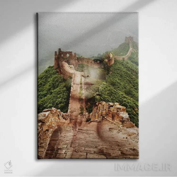 تابلو دیوار اثر تاتیانا آمرِین - نمای روبهرو روی دیوار