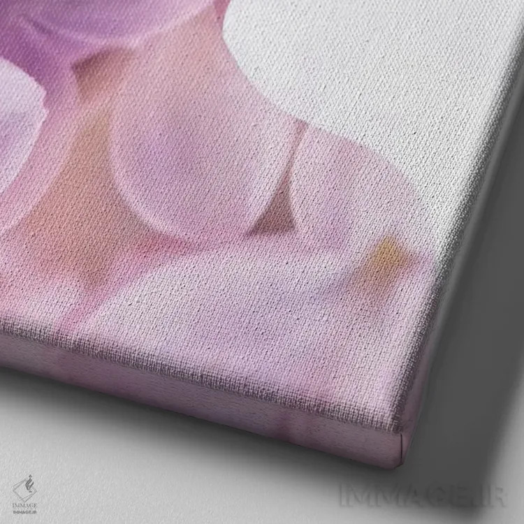 تابلو شکوفه اثر تاتیانا آمرِین - نمای نزدیک بافت بوم