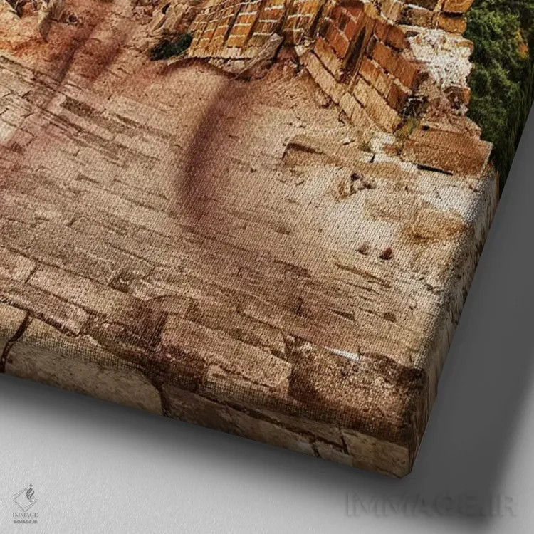 تابلو دیوار اثر تاتیانا آمرِین - نمای نزدیک بافت بوم