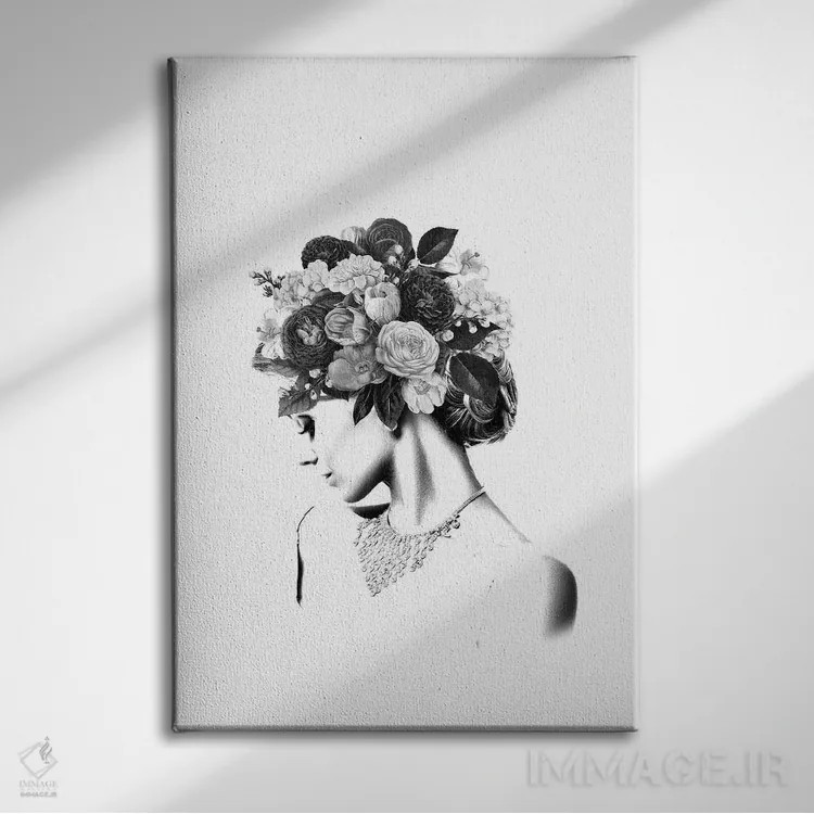 تابلو گلدار IV اثر تاتیانا آمرِین - نمای روبهرو روی دیوار