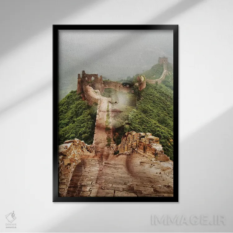 تابلو دیوار اثر تاتیانا آمرِین - نمای قابدار مشکی