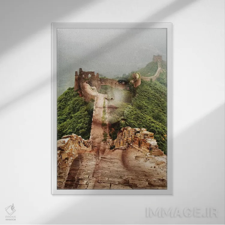 تابلو دیوار اثر تاتیانا آمرِین - نمای قابدار سفید