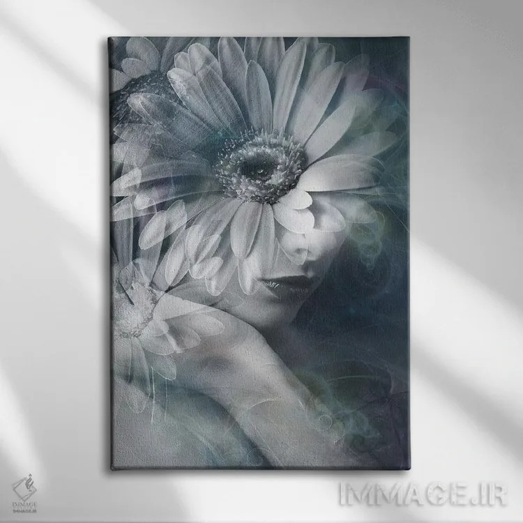 تابلو دختر گل اثر تاتیانا آمرِین - نمای روبهرو روی دیوار