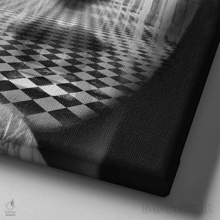 تابلو آلکاثار (کاخ قلعه اسپانیایی) اثر تاتیانا آمرِین - نمای نزدیک بافت بوم