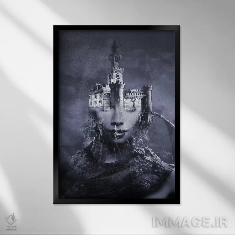 تابلو تاریکی اثر تاتیانا آمرِین - نمای قابدار مشکی