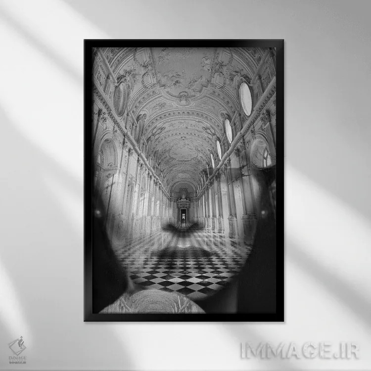 تابلو آلکاثار (کاخ قلعه اسپانیایی) اثر تاتیانا آمرِین - نمای قابدار مشکی