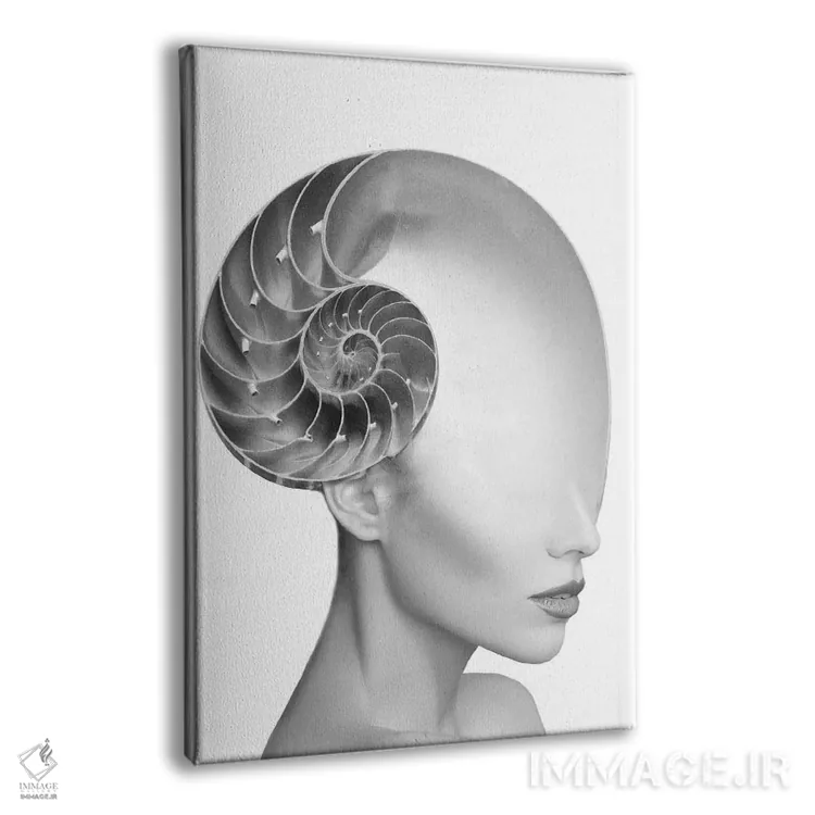 تابلو بانوی صدف اثر تاتیانا آمرِین - نمای پرسپکتیو محصول