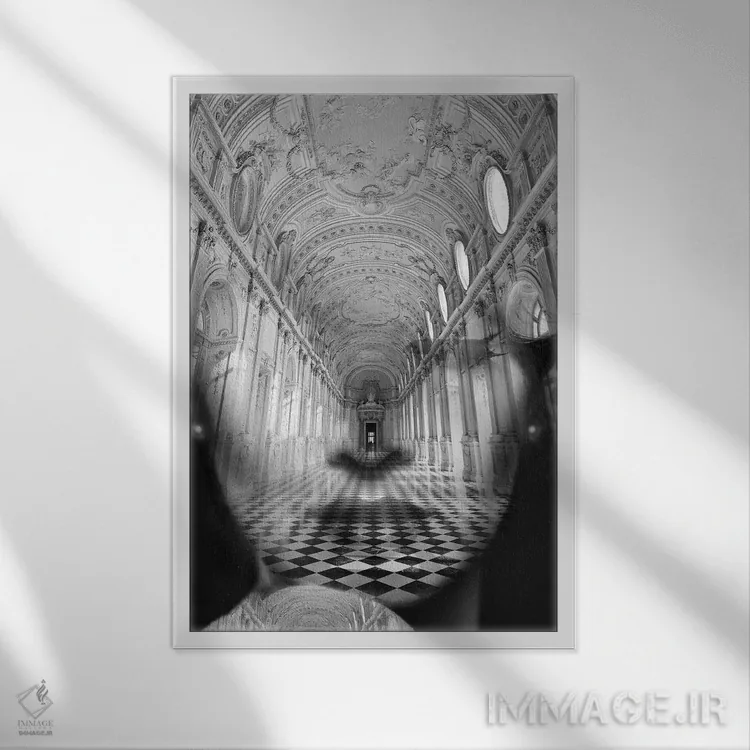 تابلو آلکاثار (کاخ قلعه اسپانیایی) اثر تاتیانا آمرِین - نمای قابدار سفید