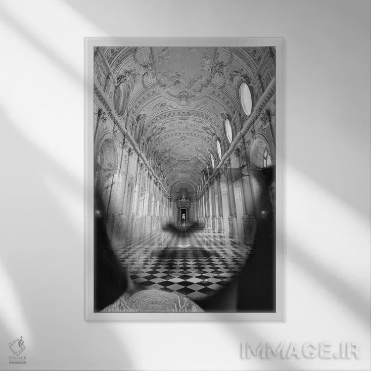 تابلو آلکاثار (کاخ قلعه اسپانیایی) اثر تاتیانا آمرِین - نمای قابدار سفید