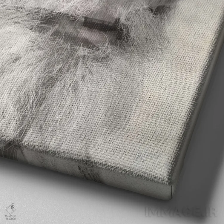 تابلو حکمت هندی اثر تاتیانا آمرِین - نمای نزدیک بافت بوم