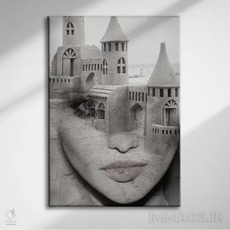 تابلو قلعه شنی اثر تاتیانا آمرِین - نمای روبهرو روی دیوار