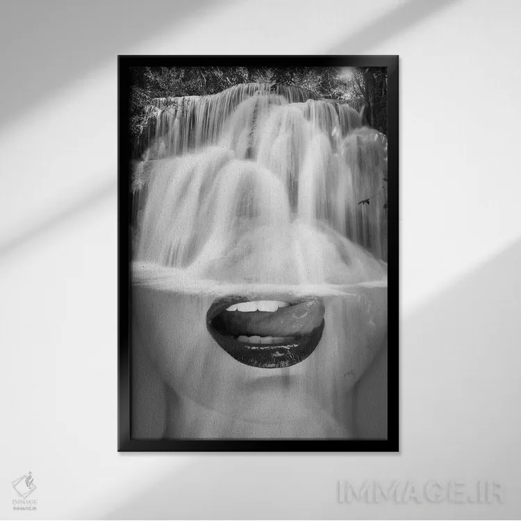 تابلو تشنگی اثر تاتیانا آمرِین - نمای قابدار مشکی