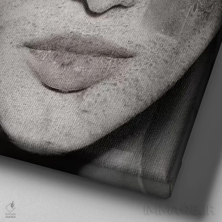 تابلو قلعه شنی اثر تاتیانا آمرِین - نمای نزدیک بافت بوم