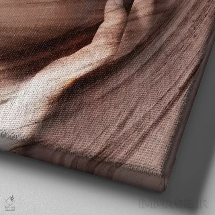 تابلو زمان اثر تاتیانا آمرِین - نمای نزدیک بافت بوم