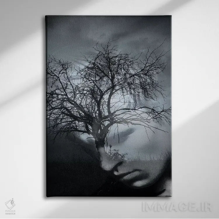 تابلو مرد درختی II اثر تاتیانا آمرِین - نمای روبهرو روی دیوار