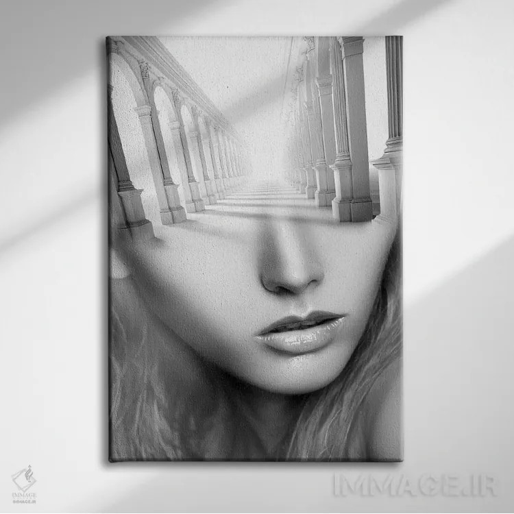 تابلو بانوی عتیقه اثر تاتیانا آمرِین - نمای روبهرو روی دیوار