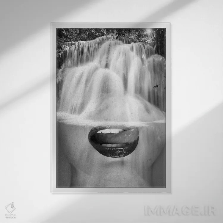 تابلو تشنگی اثر تاتیانا آمرِین - نمای قابدار سفید