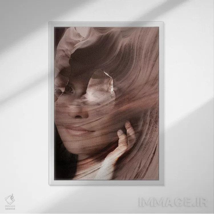 تابلو زمان اثر تاتیانا آمرِین - نمای قابدار سفید