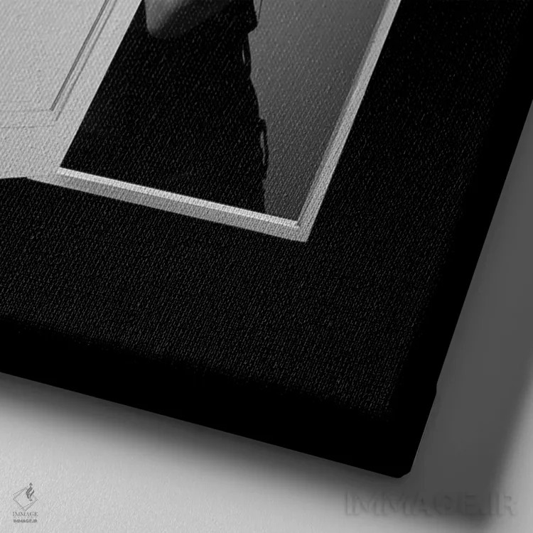 تابلو دختر همسایه اثر تاتیانا آمرِین - نمای نزدیک بافت بوم