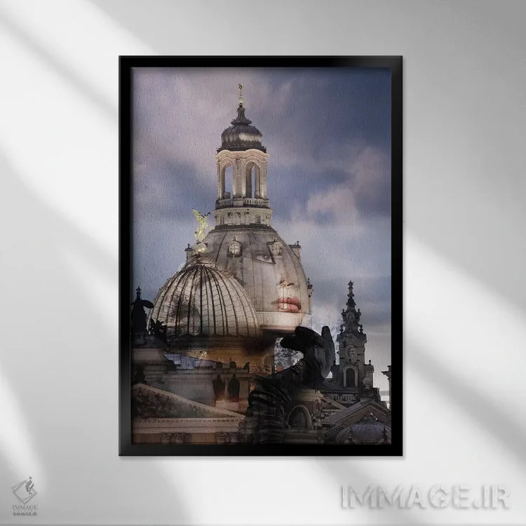 تابلو نوستالژی (حس دلتنگی) اثر تاتیانا آمرِین - نمای قابدار مشکی