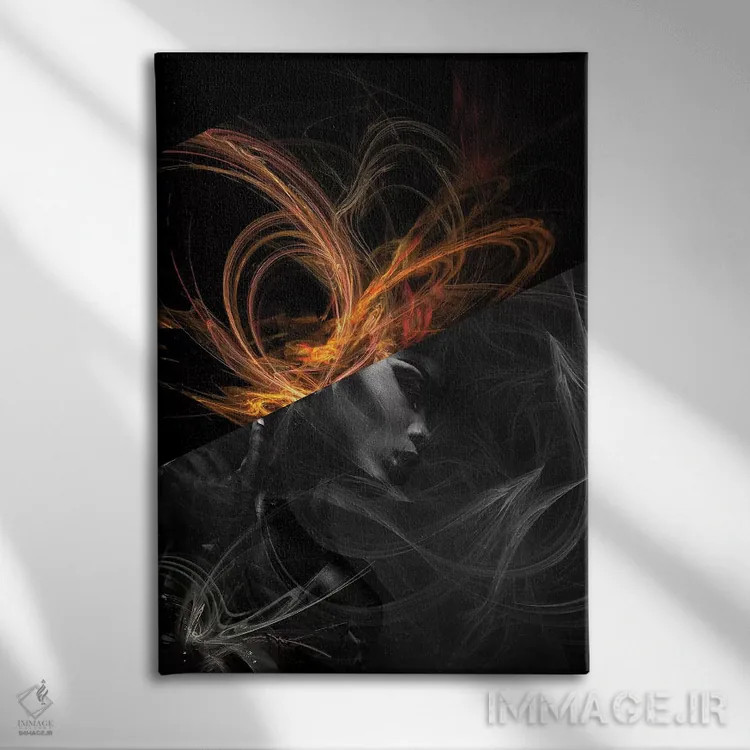 تابلو داستان اثر تاتیانا آمرِین - نمای روبهرو روی دیوار