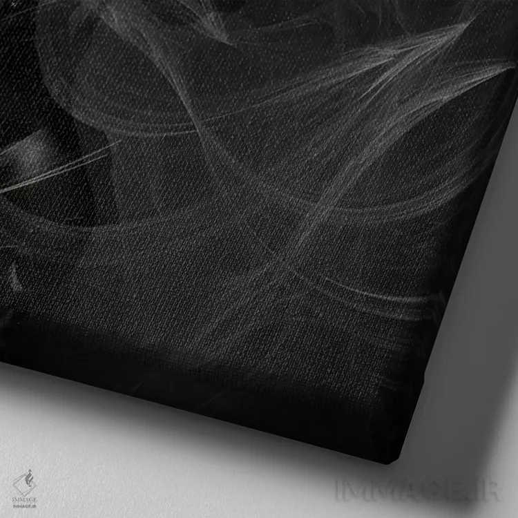 تابلو داستان اثر تاتیانا آمرِین - نمای نزدیک بافت بوم