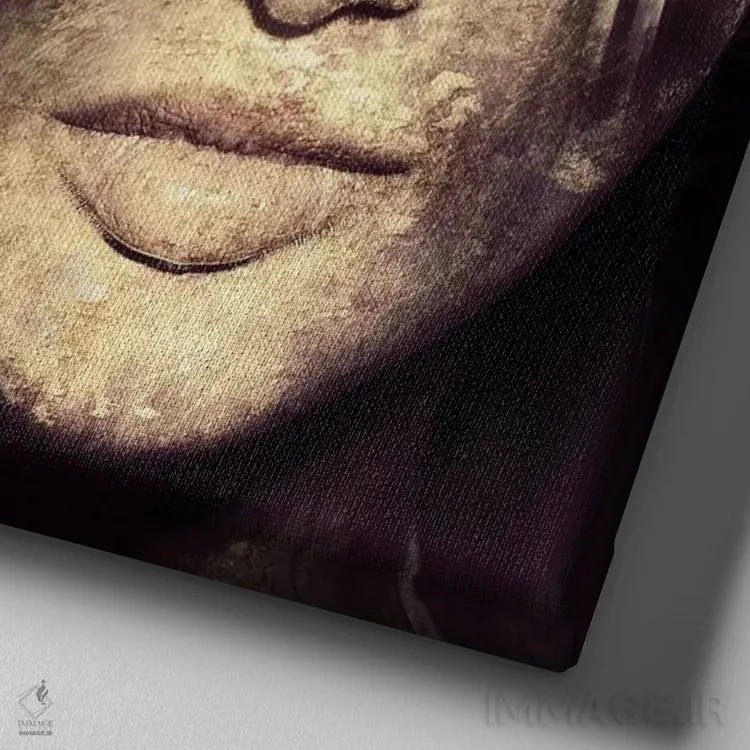 تابلو راهرو قوسی اثر تاتیانا آمرِین - نمای نزدیک بافت بوم