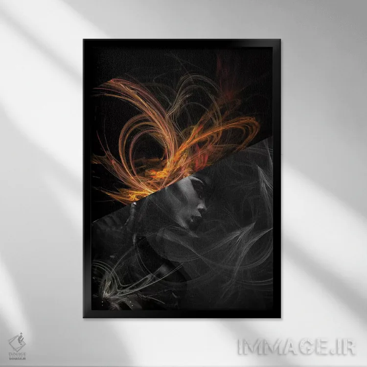 تابلو داستان اثر تاتیانا آمرِین - نمای قابدار مشکی