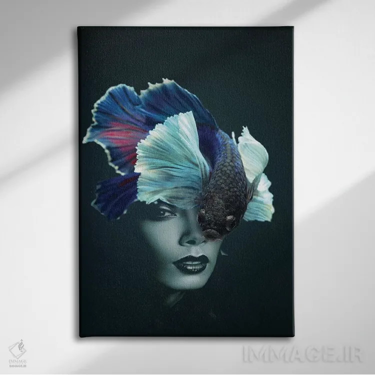 تابلو ماهیگیری IV اثر تاتیانا آمرِین - نمای روبهرو روی دیوار