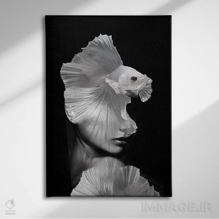 تابلو ماهیگیری V اثر تاتیانا آمرِین - نمای روبهرو روی دیوار
