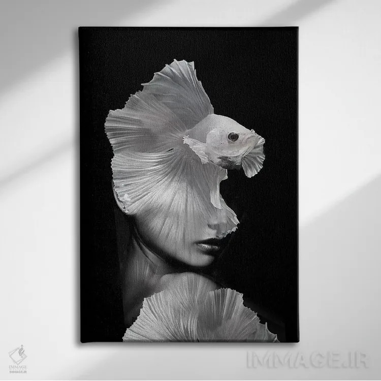 تابلو ماهیگیری V اثر تاتیانا آمرِین - نمای روبهرو روی دیوار