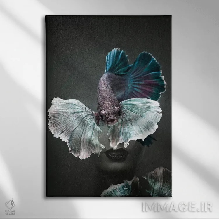 تابلو ماهیگیری III اثر تاتیانا آمرِین - نمای روبهرو روی دیوار