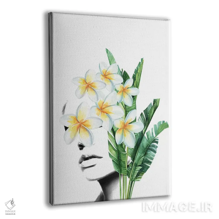 تابلو بانوی فرانجیپانی (نوعی گل گرمسیری) اثر تاتیانا آمرِین - نمای پرسپکتیو محصول