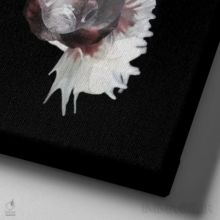 تابلو ماهیگیری VI اثر تاتیانا آمرِین - نمای نزدیک بافت بوم