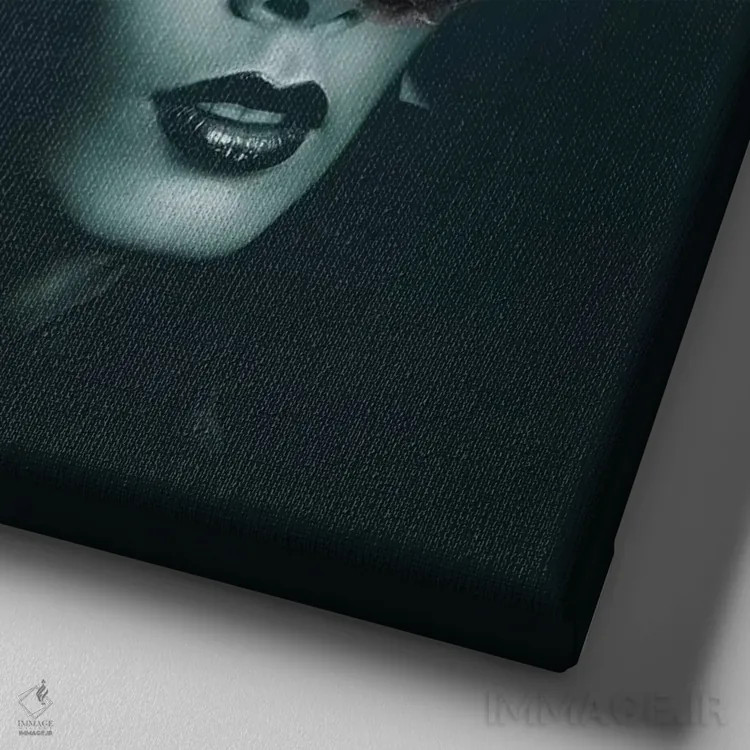 تابلو ماهیگیری IV اثر تاتیانا آمرِین - نمای نزدیک بافت بوم