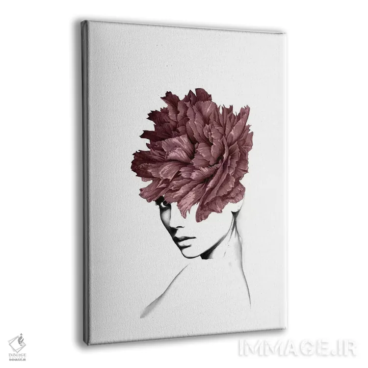 تابلو بانوی گل I اثر تاتیانا آمرِین - نمای پرسپکتیو محصول