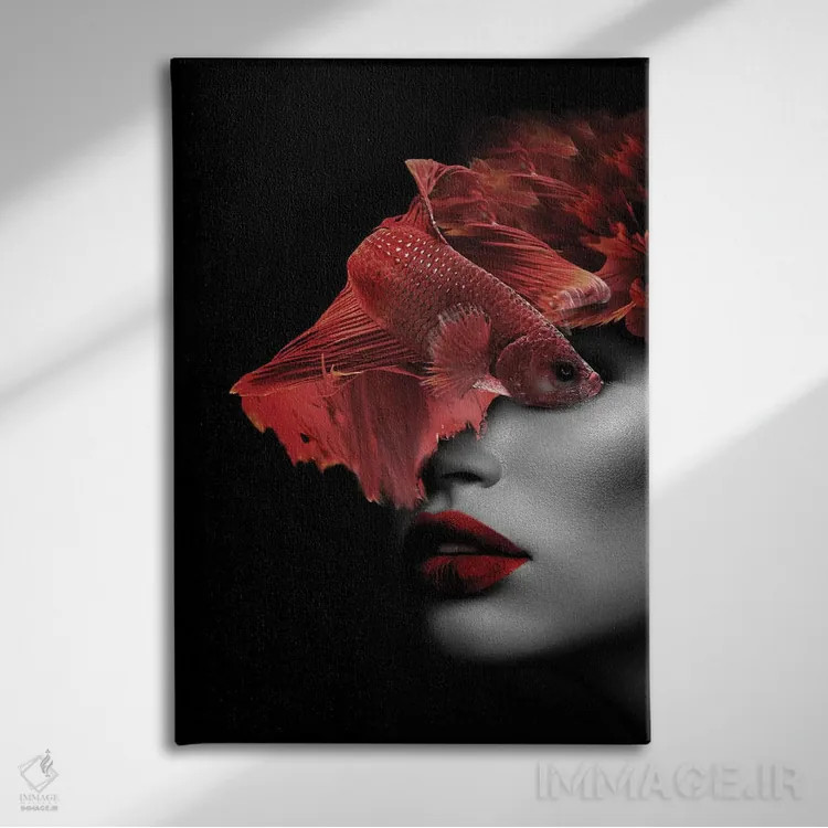 تابلو ماهیگیری VIII اثر تاتیانا آمرِین - نمای روبهرو روی دیوار