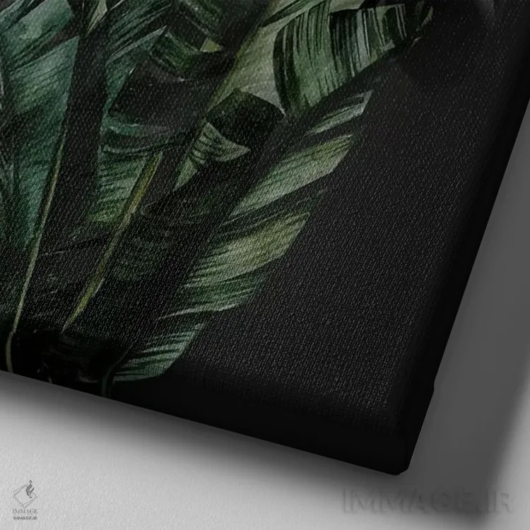 تابلو باغ مخفی اثر تاتیانا آمرِین - نمای نزدیک بافت بوم