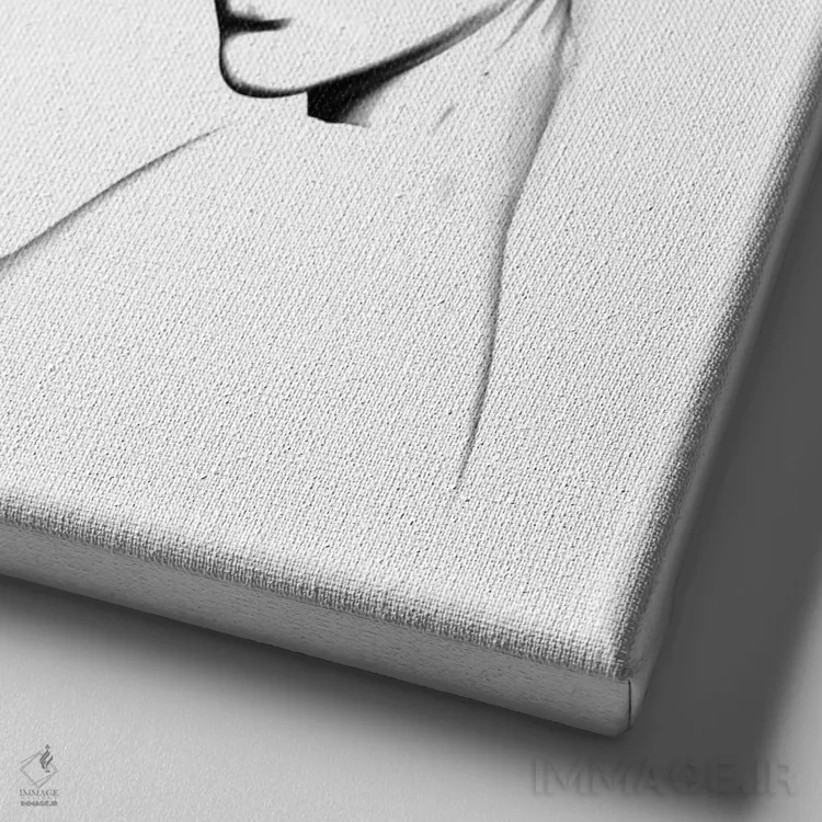 تابلو بانوی گل I اثر تاتیانا آمرِین - نمای نزدیک بافت بوم