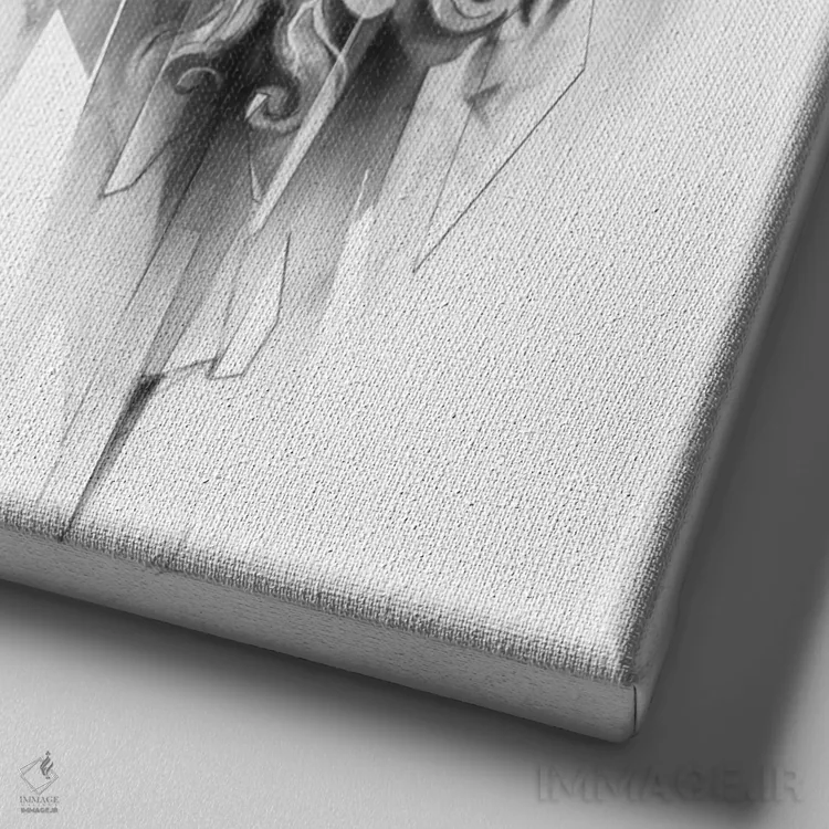 تابلو شاه خشت (ورق بازی) اثر الکسیس مارکو - نمای نزدیک بافت بوم