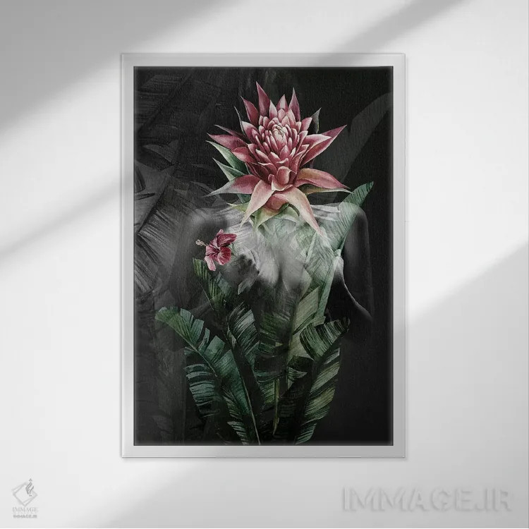 تابلو باغ مخفی اثر تاتیانا آمرِین - نمای قابدار سفید