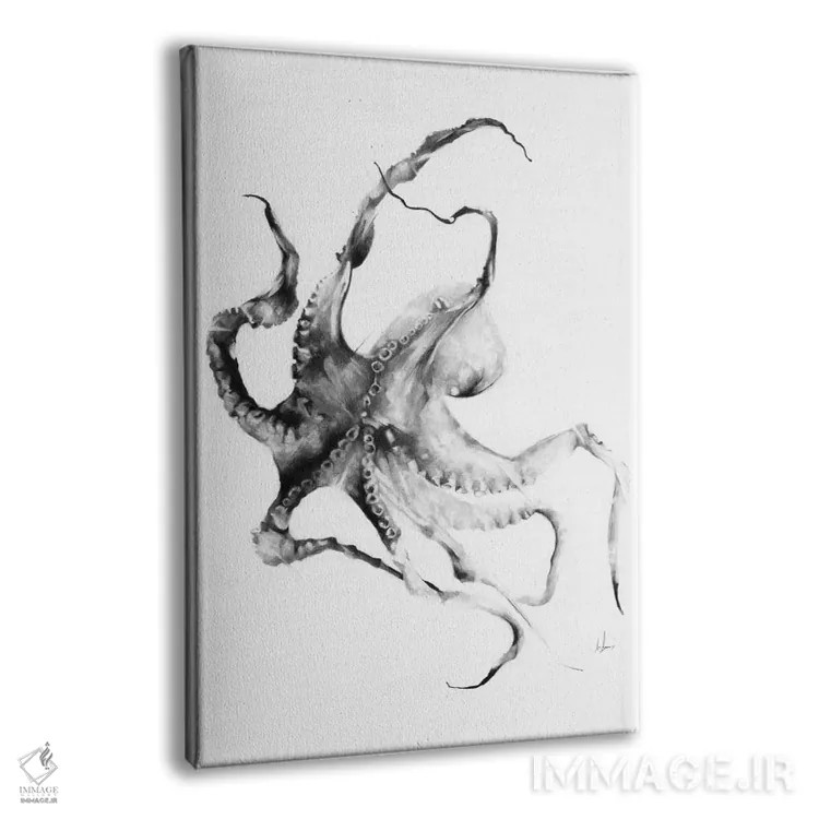 تابلو هشتپا اثر الکسیس مارکو - نمای پرسپکتیو محصول