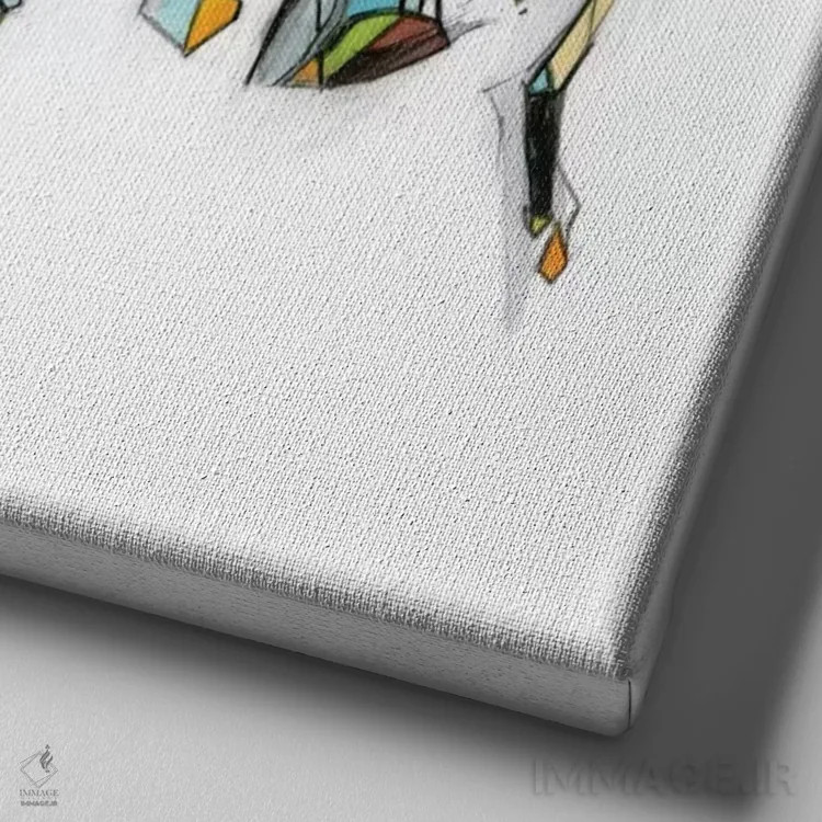 تابلو کفشدوزک اثر الکسیس مارکو - نمای نزدیک بافت بوم