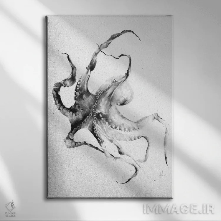 تابلو هشتپا اثر الکسیس مارکو - نمای روبهرو روی دیوار